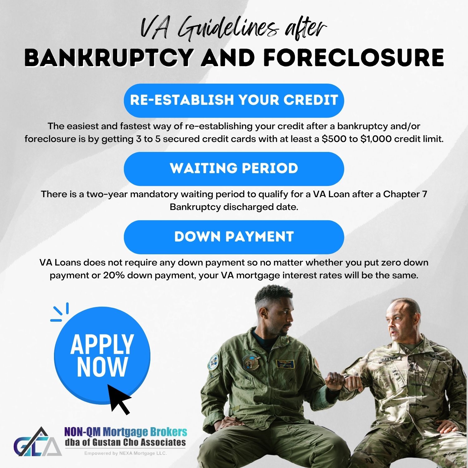 VA Guidelines after bankruptcy